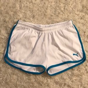 White Puma Shorts